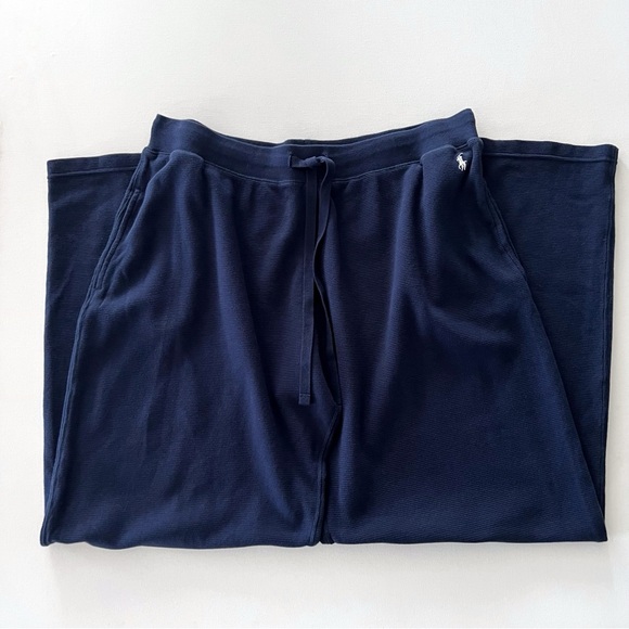Polo Ralph Lauren Waffle Knit Pajama Lounge Pants Navy Size XL - Picture 9 of 10
